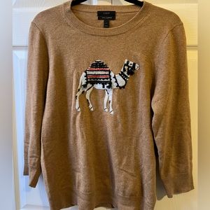 J.Crew Cashmere Sweater with Camel